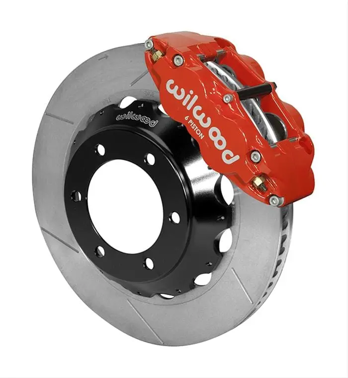 Wilwood Forged Narrow Superlite 6R Front Big Brake Kit – 140-14578-R, Red Anodized Calipers 1
